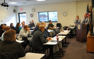 2011 12 09 CALEA MTG. - Sheriff Hofmann addresses the group